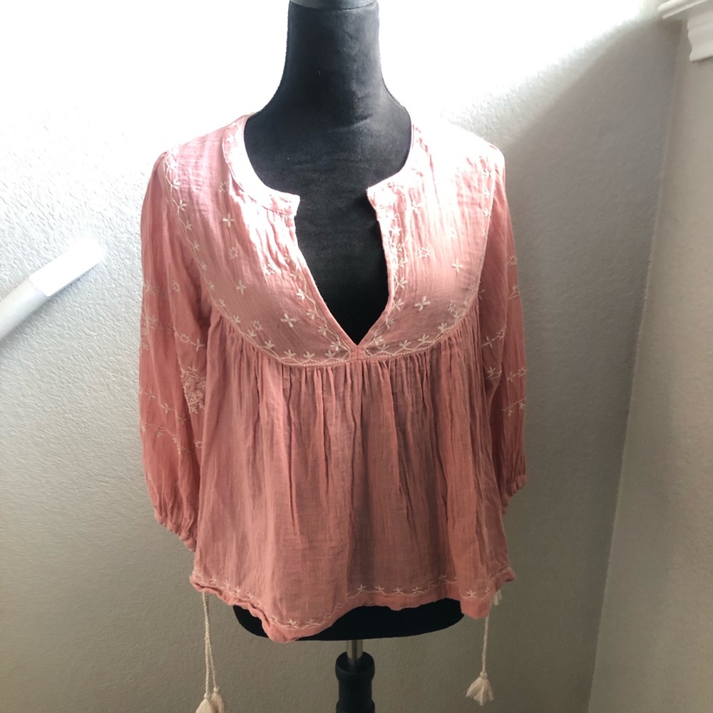Lucky brand embroidered top